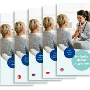 Download-Paket Patientenflyer Hausarztprogramm mehrsprachig