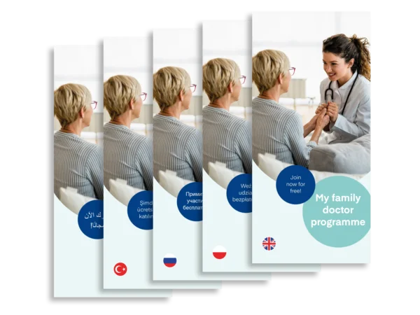 Download-Paket Patientenflyer Hausarztprogramm mehrsprachig