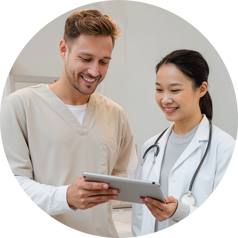 Hausärzte in der HZV in der Hausarztpraxis