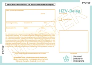HZV-Beleg (Muster)